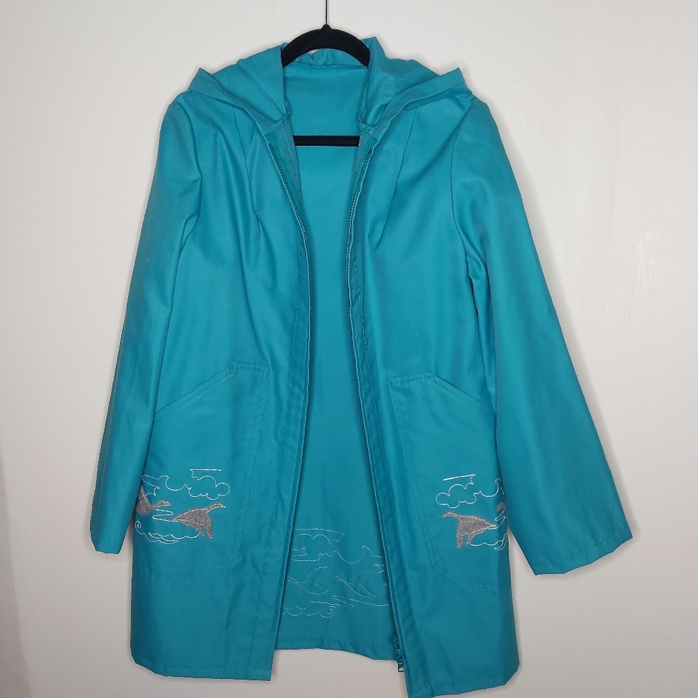 Vintage dolphin parka turquoise